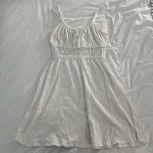 White Sleeveless Summer Dress